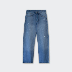Jean oversize clásico para hombre azul