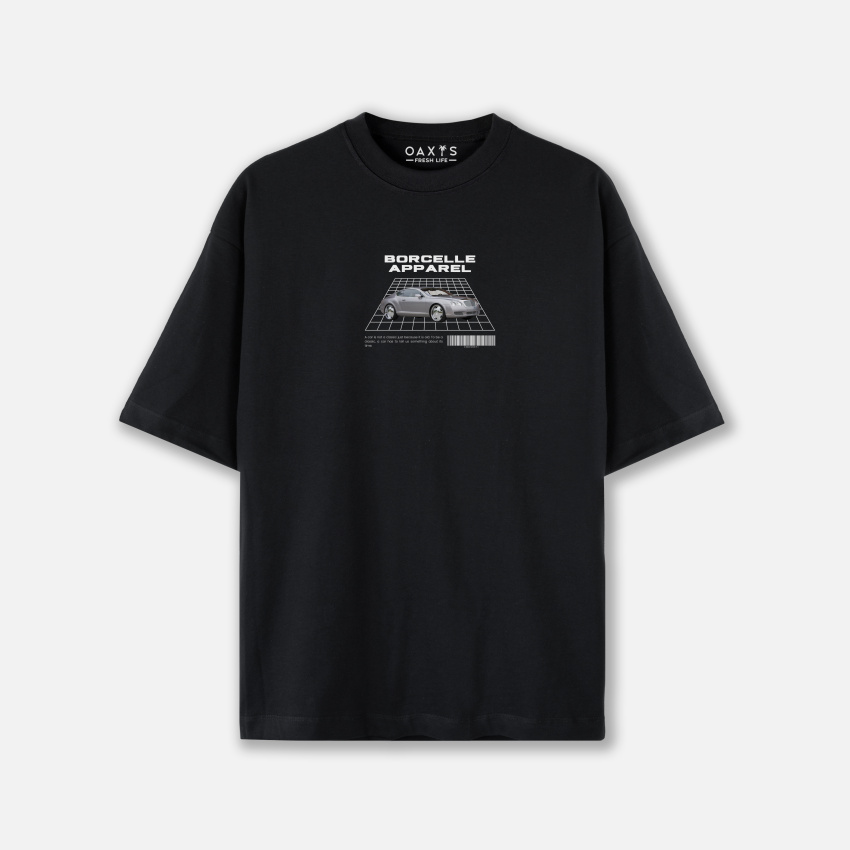 Combo oversize y cargo estampado