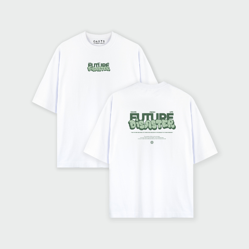Camiseta oversize con estampado atrás DISASTER