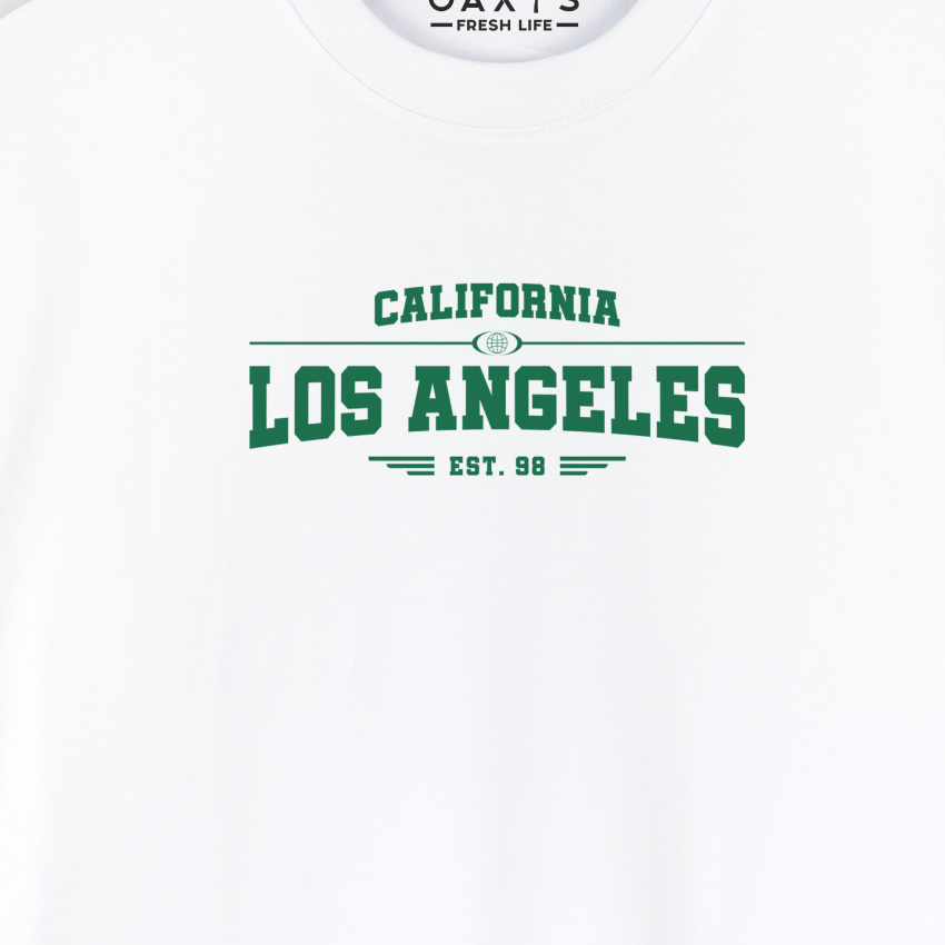 Combo oversize y cargo estampado