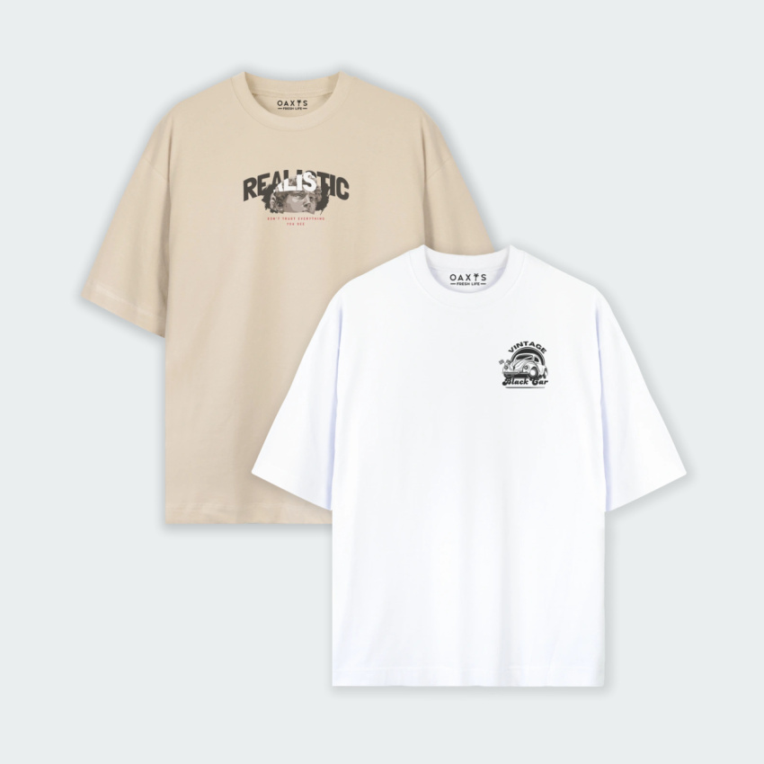 Combo de 2 Oversize Estampadas