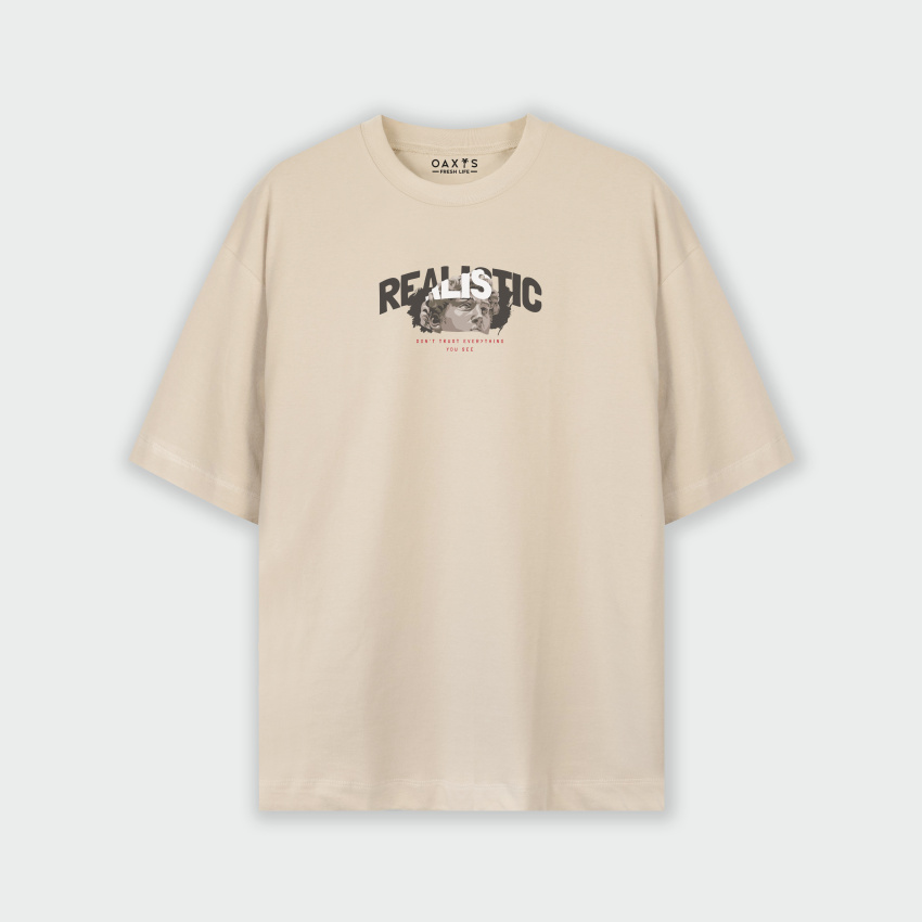 Camiseta para hombre oversize REALISTIC