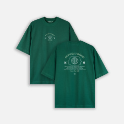 Camiseta oversize con estampado atrás SUPERCHARGE