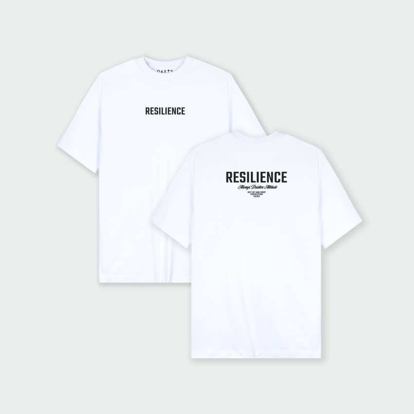  Camiseta regular con estampado atrás RESILIENCIA