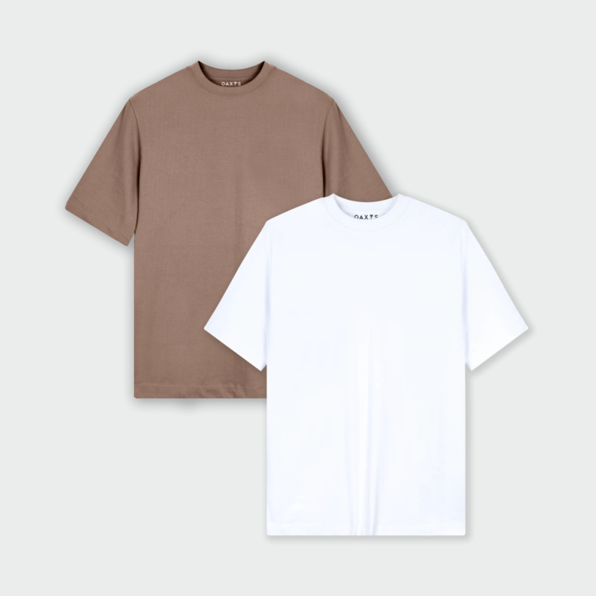 Combo de 2 camisetas regular fit básicas