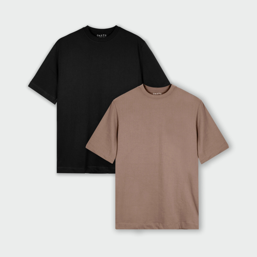 Combo de 2 camisetas regular fit básicas