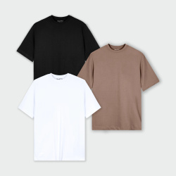 Combo de 3 camisetas regular fit básicas