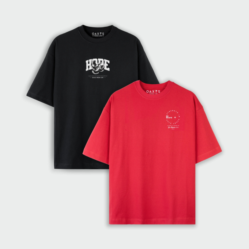 Combo de 2 Oversize Estampadas