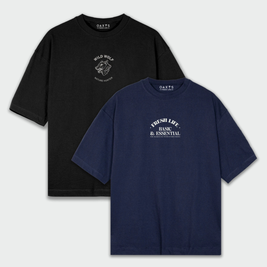 Combo de 2 Oversize Estampadas