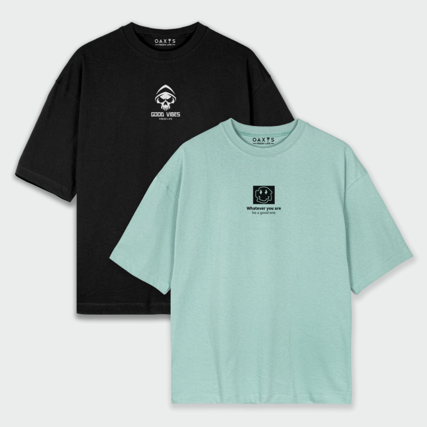 Combo de 2 Oversize Estampadas