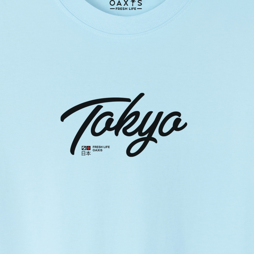 Camiseta para hombre oversize LETRAS TOKYO