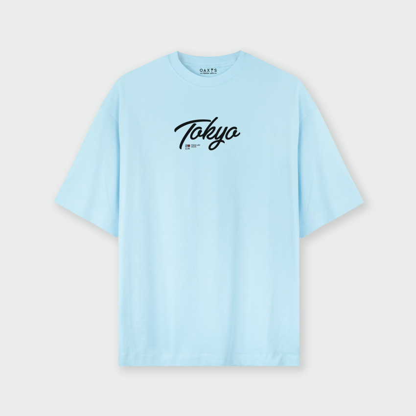 Camiseta para hombre oversize LETRAS TOKYO