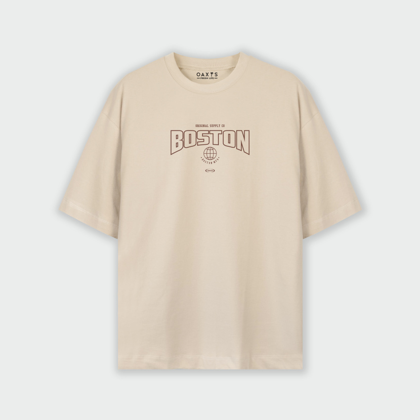 Camiseta para hombre oversize BOSTON