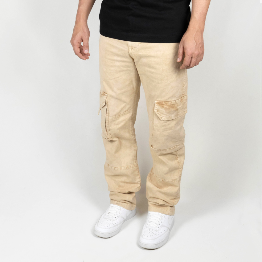 Cargo para hombre en drill nude vintage