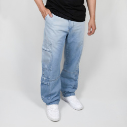 Jean cargo oversize para hombre