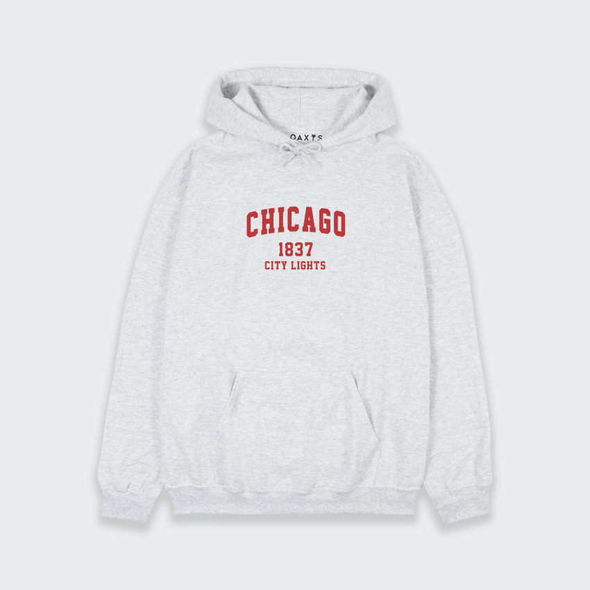 Buzo para hombre con capucha y estampado de CHICAGO