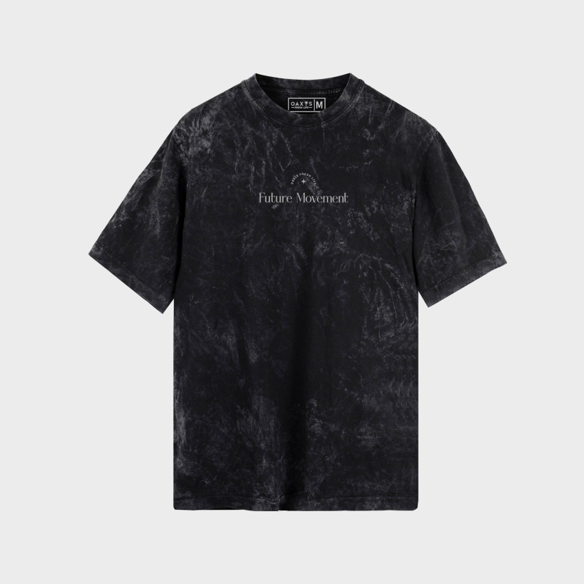 Camiseta wash con estampado atrás FUTURE