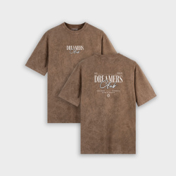 Camiseta wash con estampado atrás CLUB