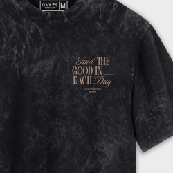 Camiseta acid wash para hombre GOOD DAY