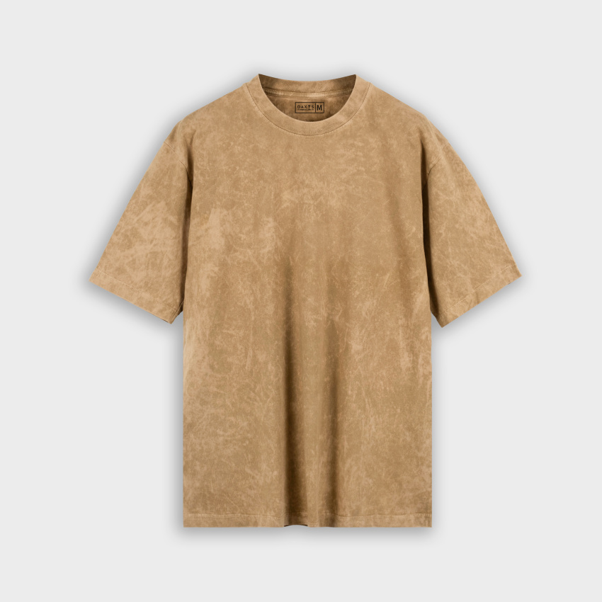 Camiseta acid wash para hombre CAMEL