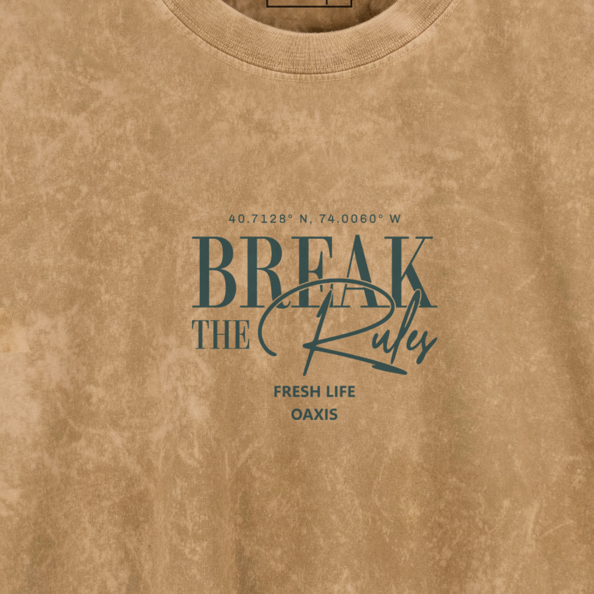 Camiseta acid wash  BREAK