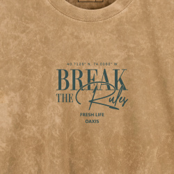 Camiseta acid wash  BREAK