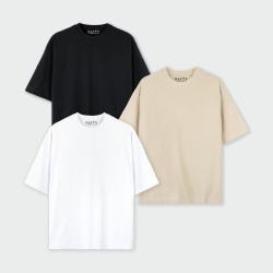 Combo de 3 Camisetas Oversize Básicas