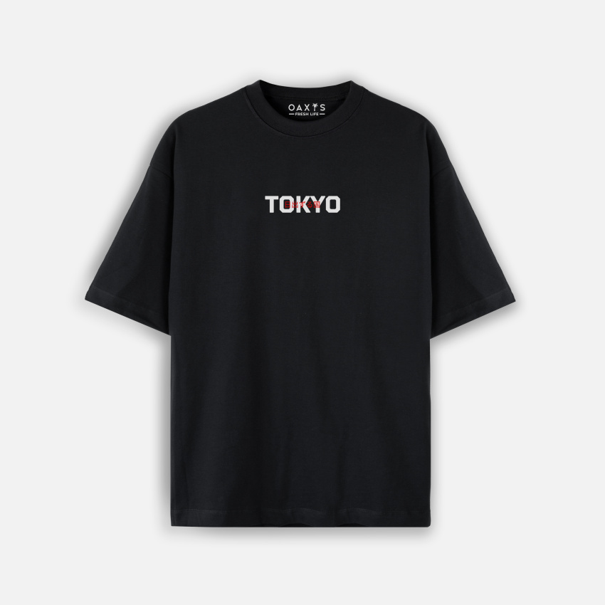 Camiseta oversize con estampado atrás TOKYO