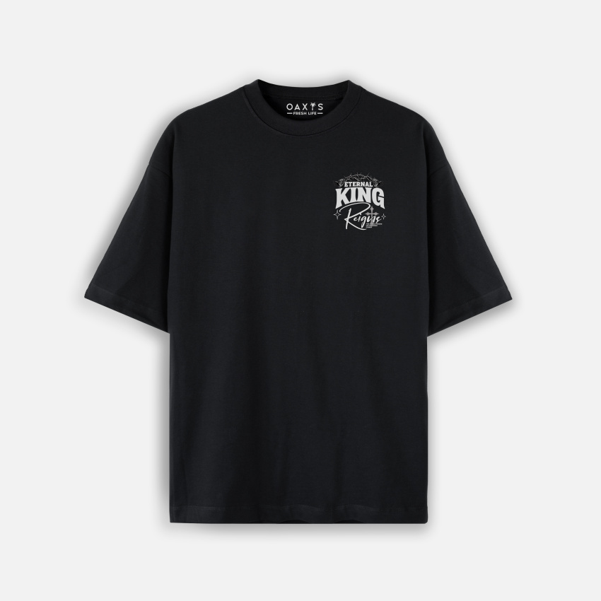 Combo oversize y cargo estampado