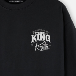 Combo oversize y cargo estampado