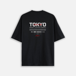 Camiseta oversize con estampado atrás TOKYO