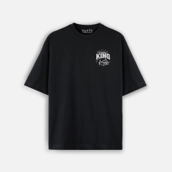 Combo oversize y cargo estampado