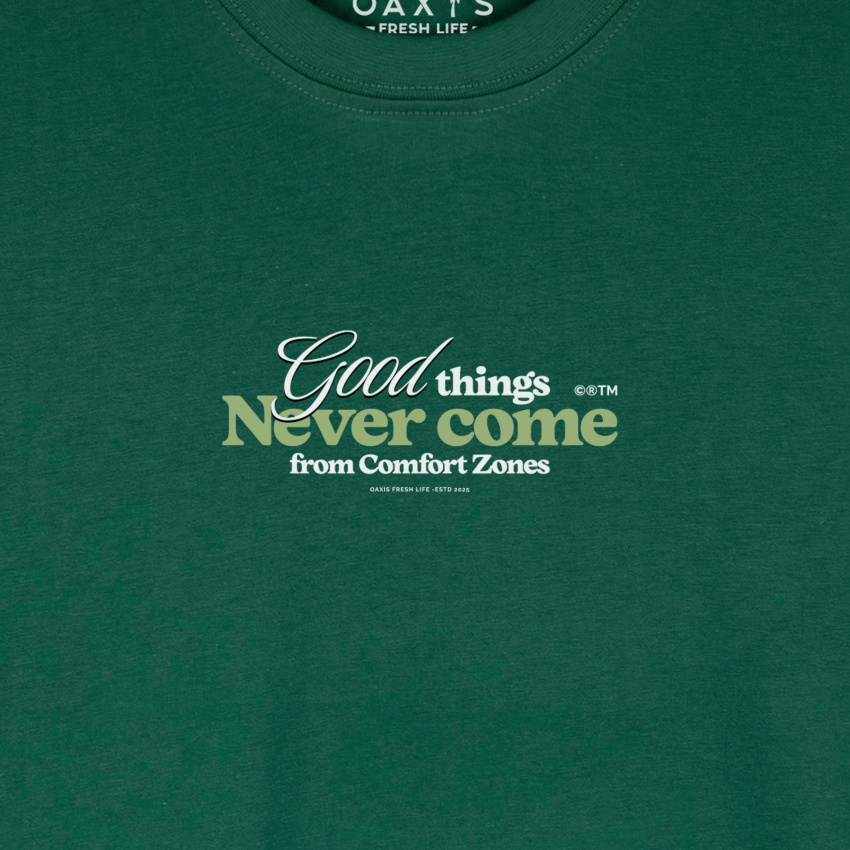 Camiseta regular para hombre LETRAS NEVER