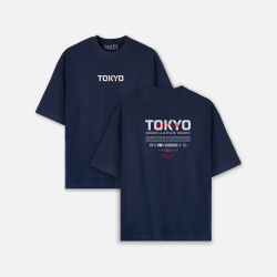 Camiseta oversize con estampado atrás TOKYO