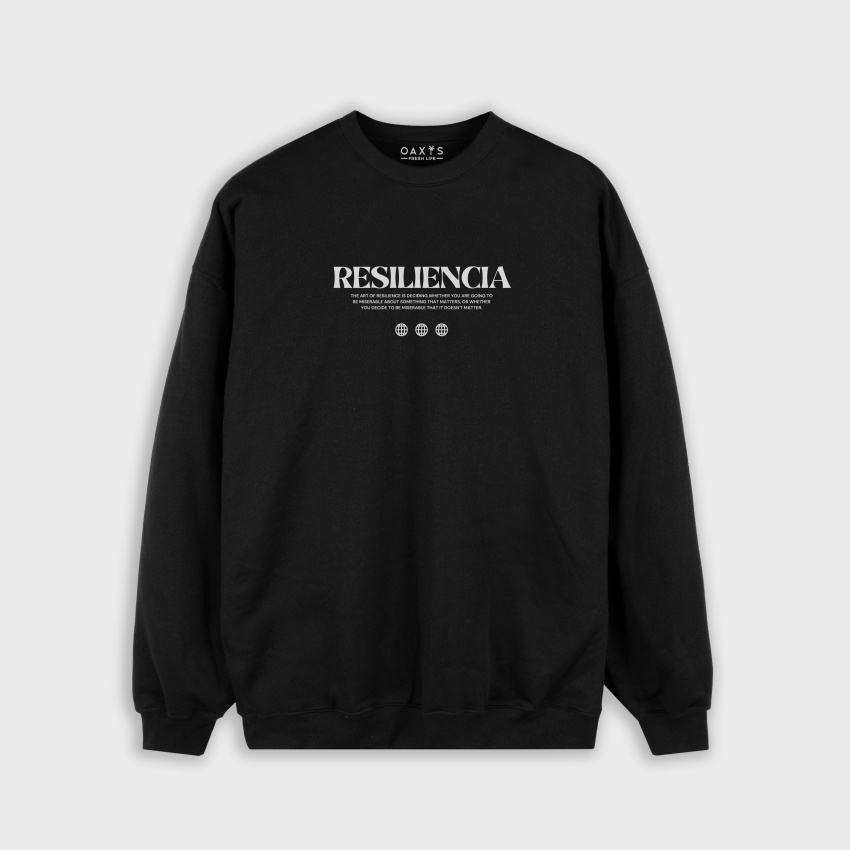 Buzo para hombre oversize LETRAS RESILIENCIA