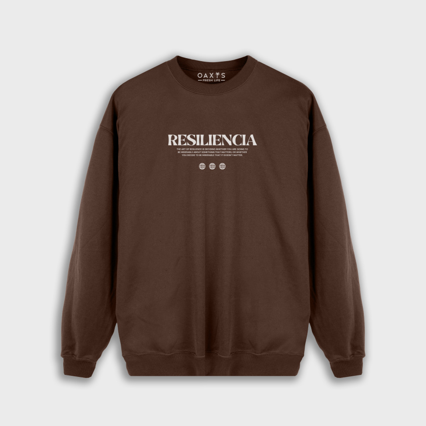 Buzo para hombre oversize LETRAS RESILIENCIA