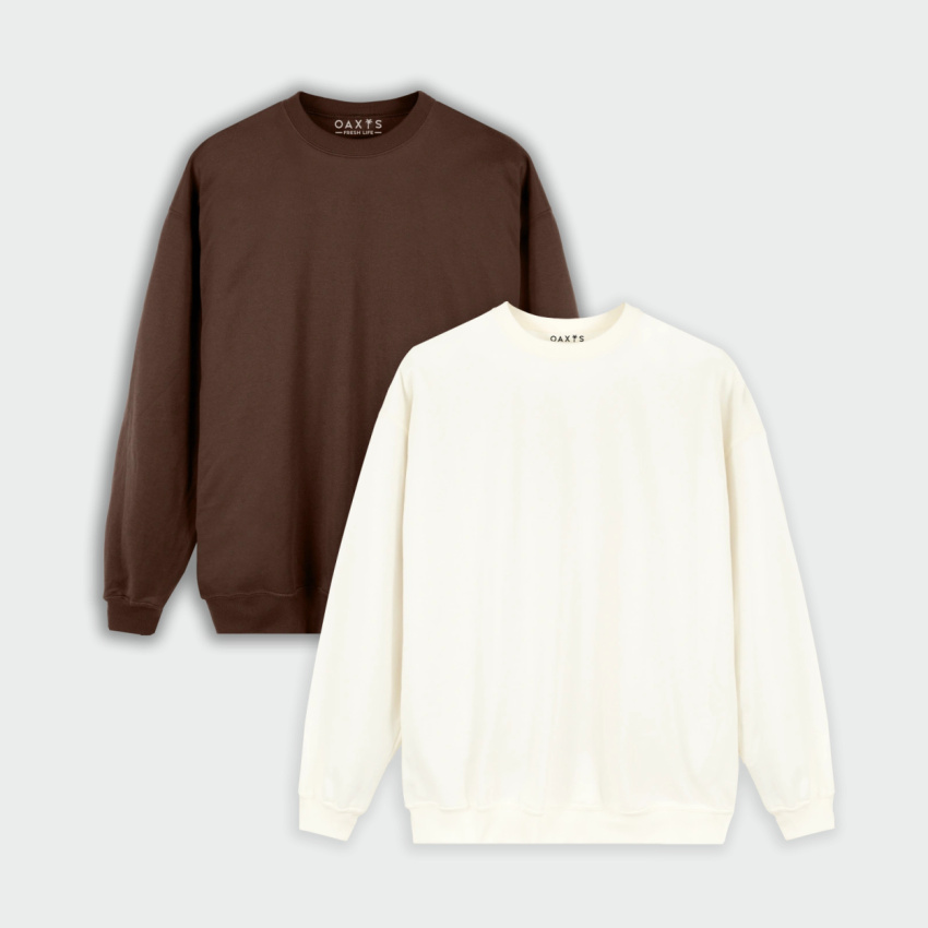 Combo de 2 buzos oversize básicos