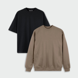 Combo de buzo y oversize básico