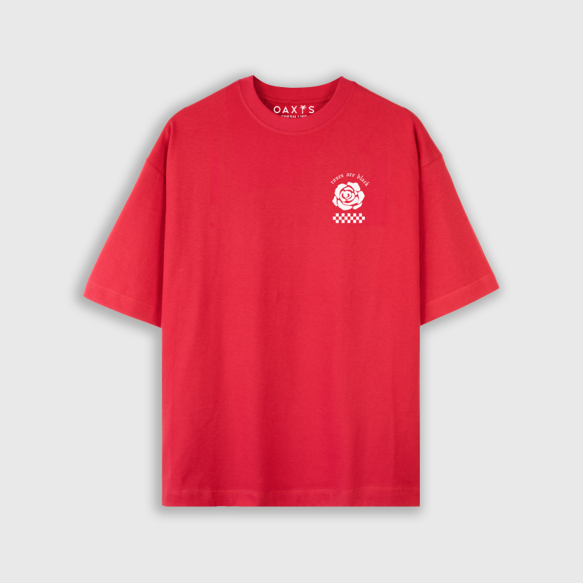 Camiseta oversize ROSE BLACK