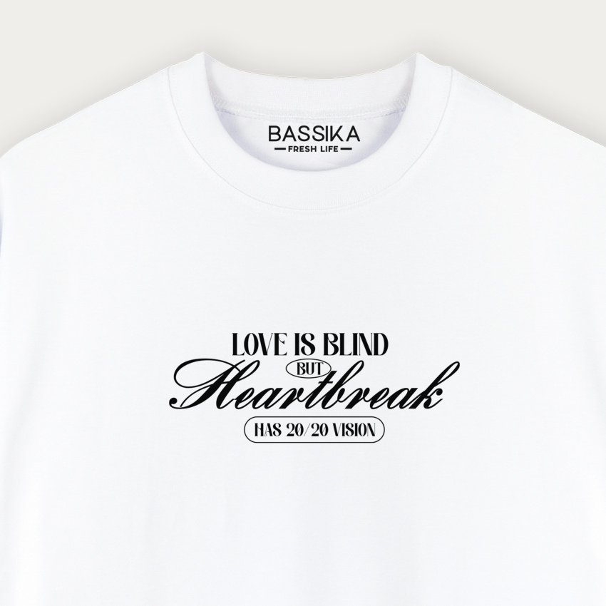  Camiseta oversize para mujer LETRAS LOVE