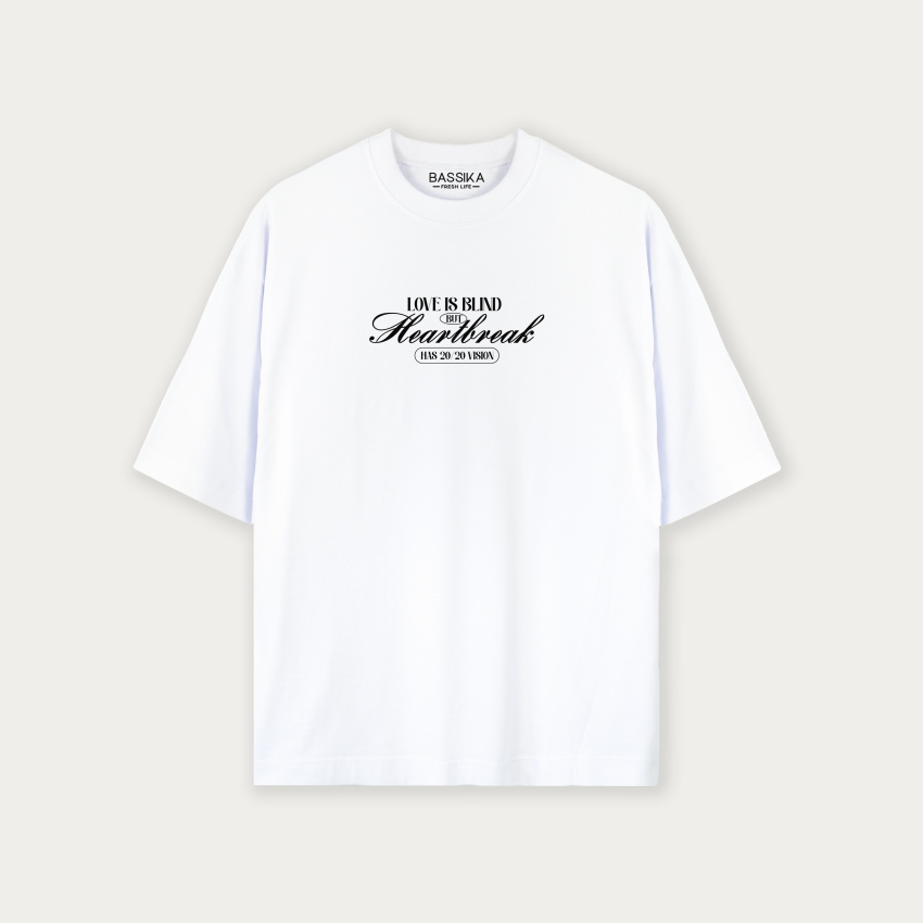  Camiseta oversize para mujer LETRAS LOVE