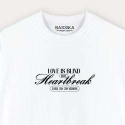  Camiseta oversize para mujer LETRAS LOVE