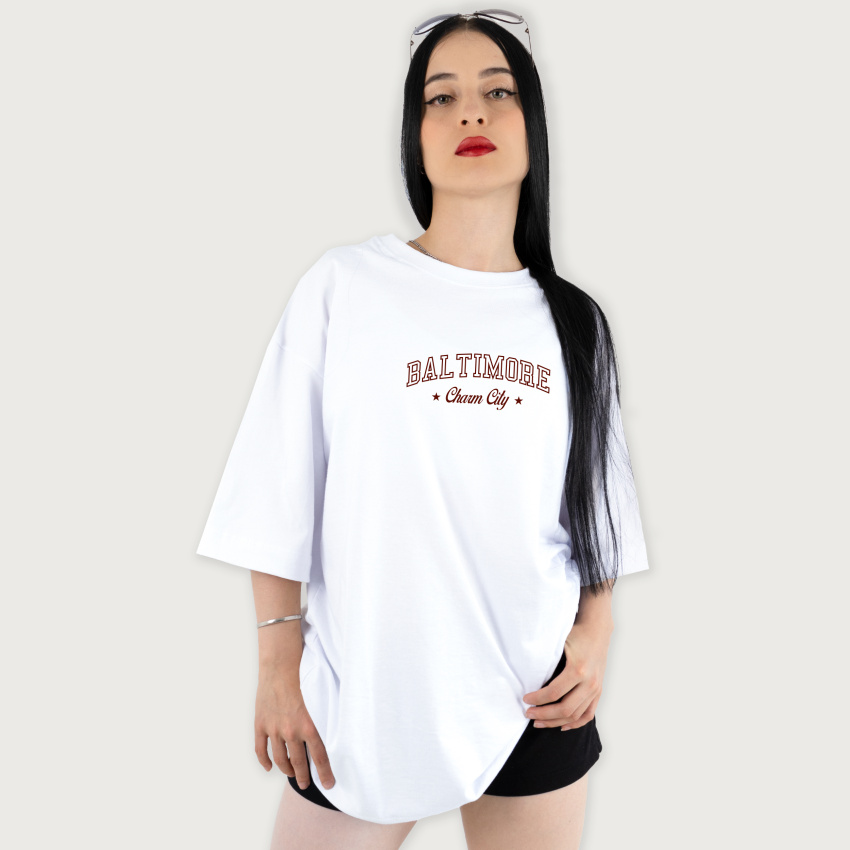 Camiseta oversize para mujer BALTIMORE