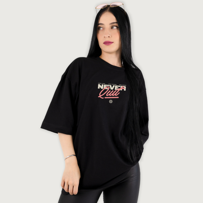 Camiseta para mujer oversize NEVER
