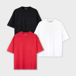 Combo de 3 Camisetas Oversize Básicas