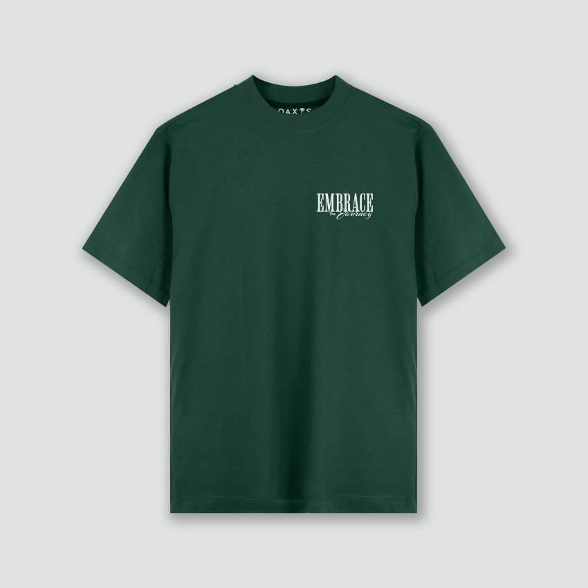 Camiseta verde oversize premium EMBRACE
