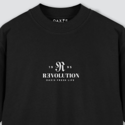 Camiseta oversize negra premium REVOLUTION 