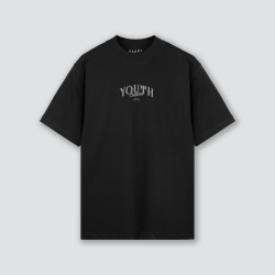 Camiseta oversize negra premium YOUTH CULTURE