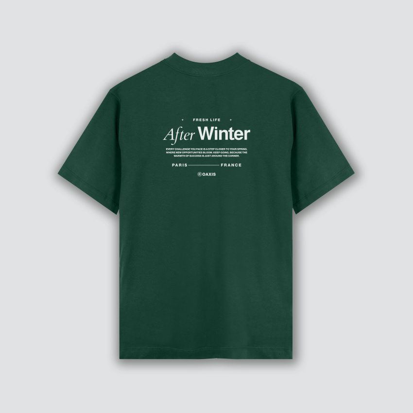 Camiseta premium estampada atrás AFTER WINTER