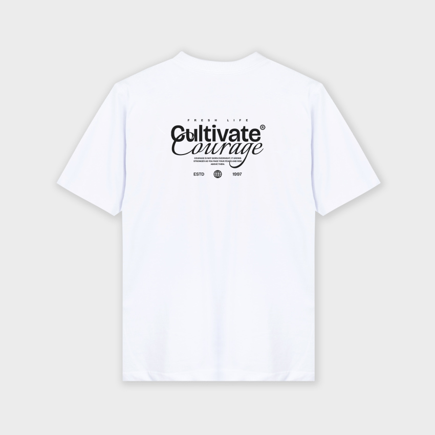 Camiseta premium estampada atrás CULTIVATE